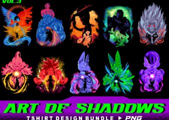10 art of shadows tshirt design bundle illustration part 3