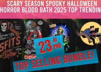 halloween horror spooky scary 2025 witch season top trending viral print on demand designs
