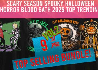 halloween horror spooky scary 2025 witch season top trending viral print on demand designs volume 2