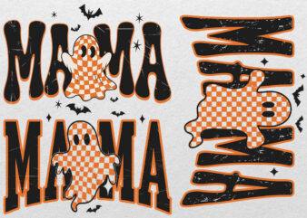 Spooky Mama Halloween svg, Spooky Mama svg, retro Halloween svg, Ghost Spooky Png, Preppy Halloween Mama Png