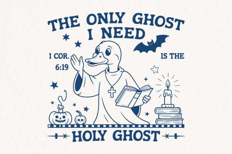 Funny Halloween T-Shirt Designs – Working on My Booty Ghost, Holy Ghost, Dog in Ghost Costume