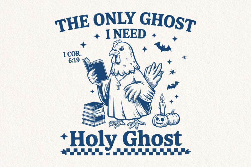 Halloween T-Shirt Designs – Boo’d Coffee Ghost Barista, Holy Ghost, Waiting for Halloween Skeleton
