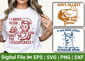 Funny Cat, Duck, and Llama T-Shirt Designs – Humorous Quote T-Shirt for Animal Lovers and Fans