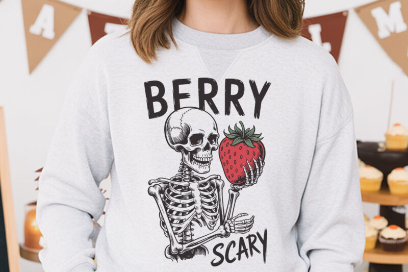 Mystical Halloween Shirt Designs – Lilith Moth, Berry Scary Skeleton, Creepy Cat Humor Tee