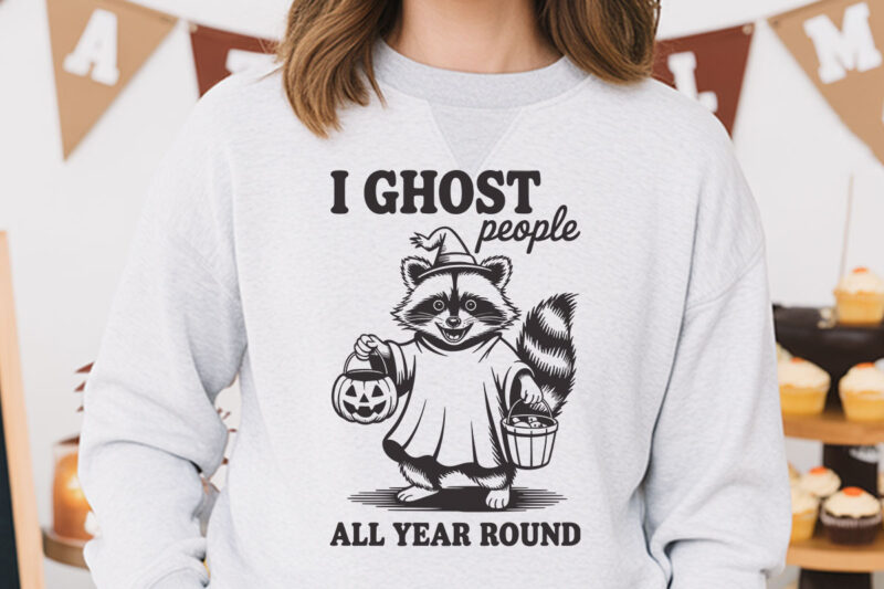 This Is Some Boo Sheet Halloween Shirt, Halloween Ghost on Toilet Tee, I Ghost People Raccoon Trick-or-Treat Shirt,
