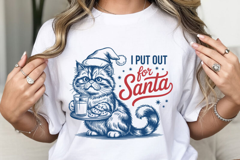 Funny Christmas T-Shirt Designs, All Booked for Christmas Skeleton Shirt, I Put Out for Santa Tee, Ho Ho Ho Santa Holiday Apparel