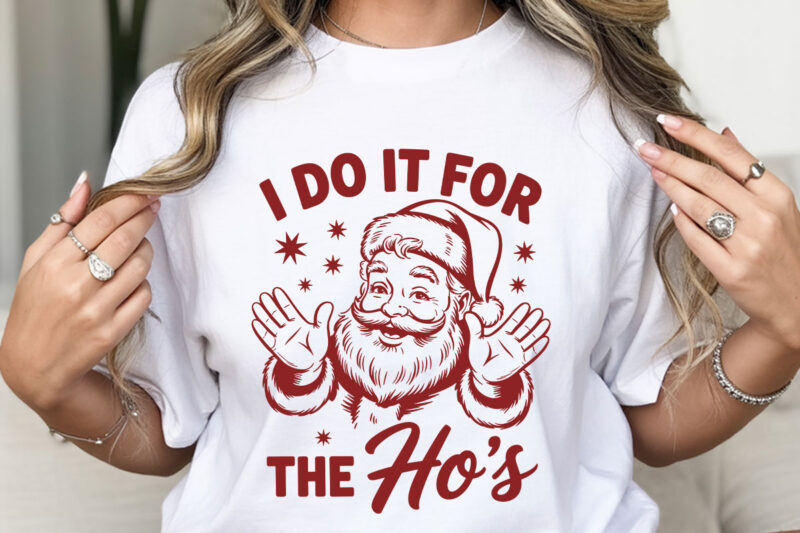 Funny Christmas T-Shirt Designs, All Booked for Christmas Skeleton Shirt, I Put Out for Santa Tee, Ho Ho Ho Santa Holiday Apparel