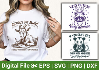 Funny Animal Quote T-shirts, Goat, Raccoon, and Opossum Graphic Tees, Sarcastic Animal Apparel, Cute and Humorous Designs