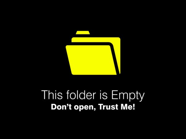 Empty folder meme vector clipart