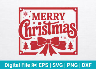 Merry Christmas Svg, Christmas Cut File, Christmas Ornaments svg, Christmas Clipart.