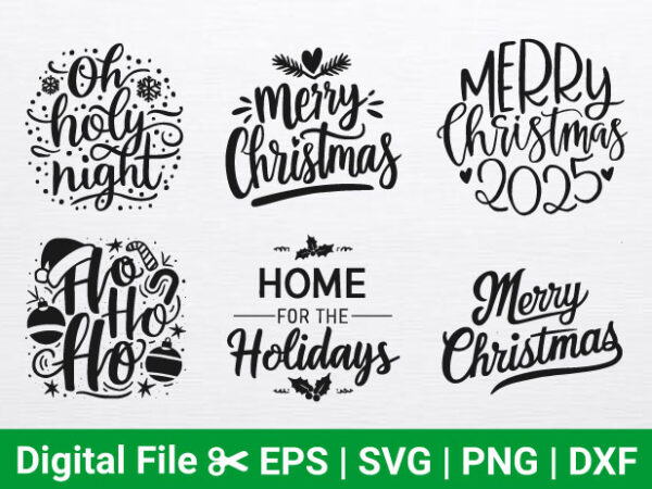 6 christmas snow flag svg bundle, christian christmas shirt, christmas tree cut file, christmas santa svg.
