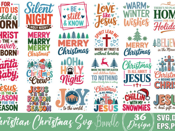 Christian christmas t-shirt bundle christian christmas svg bundle
