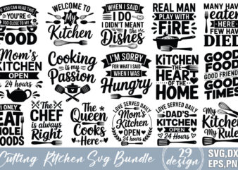 Cutting kitchen t-shirt bundle cutting kitchen svg bundle