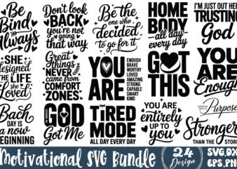 Motivational SVG Bundle