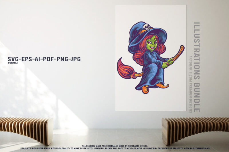 Halloween Horror Cartoon Pack With Pumpkin Witch And Zombie