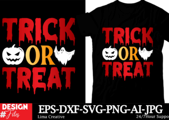 Trick Or Treat T-shirt Design, Comfort Colors Halloween Shirt, Halloween Spooky Shirt, Fall Shirt, Pink Girly Bows Halloween Tee, Cute Ghos