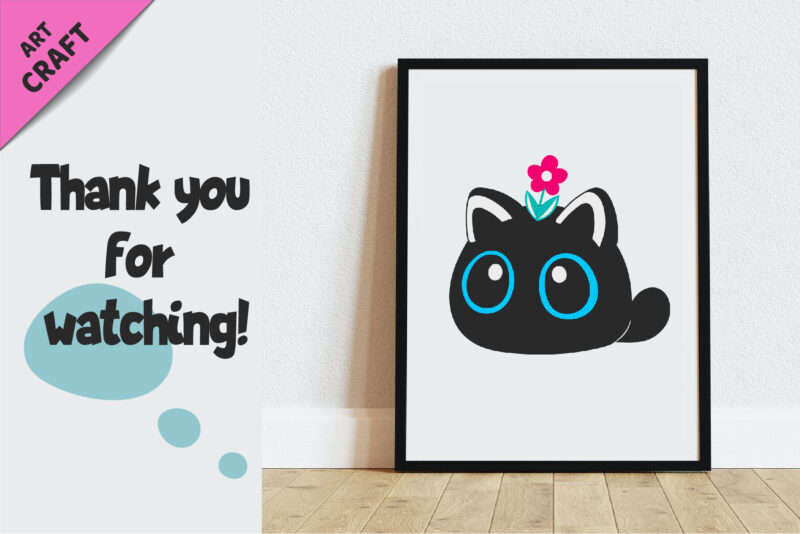 Set of Black Cats 02. T-Shirt, PNG.