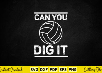 Can you dig it svg volleyball