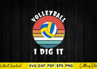 Volleyball i dig it svg volleyball