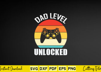 Dad Level unlocked Svg Video Gamer