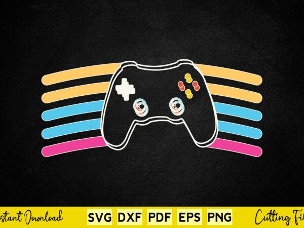 Video game svg video gamer t shirt vector art