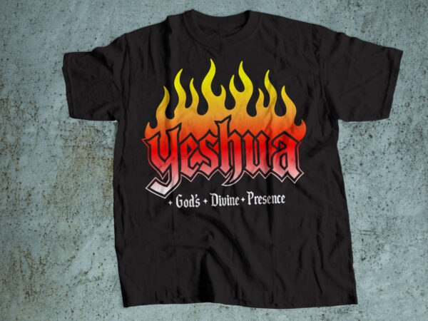 Yeshua t shirt design template