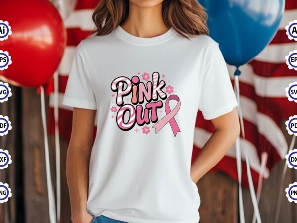Pink out t-shirt design Pink out t-shirt design