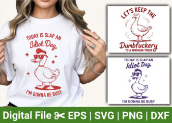 funny duck t shirt bundle, sarcastic quotes vector designs, novelty animal humor graphics, attitude duck illustration svg for apparel