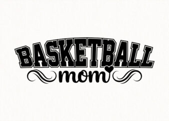 basketball mom svg, varsity lettering basketball design, sport mom heart typography svg for t shirt print and digital craft