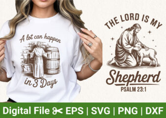 christian easter bundle jesus resurrection and shepherd illustration bible verse design for t shirt print and sublimation