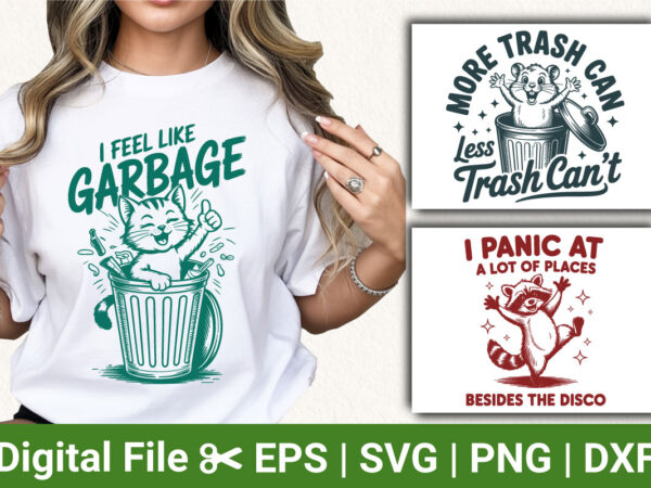 Funny animal quote t‑shirt design bundle retro vintage cat raccoon humor svg png sublimation print graphic Funny animal quote t‑shirt design bundle retro vintage cat raccoon humor svg png sublimation print graphic