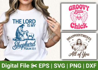 christian humor and faith bundle jesus sheep and bird illustration bible verse design for t shirt print and sublimation