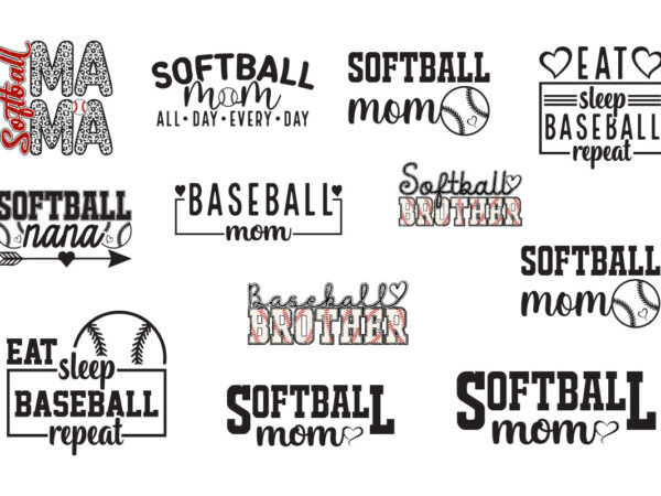 Baseball and softball family bundle mom nana brother designs sporty supporter quotes for t shirt print and sublimation Baseball and softball family bundle mom nana brother designs sporty supporter quotes for t shirt print and sublimation