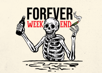 Forever Weekend Cannabis Skull