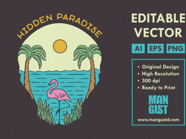 Hidden paradise graphic t shirt