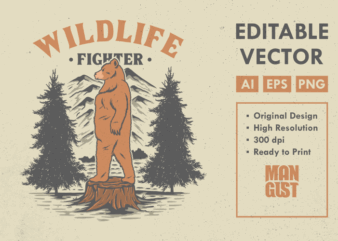 Wildlife Fighter Bear