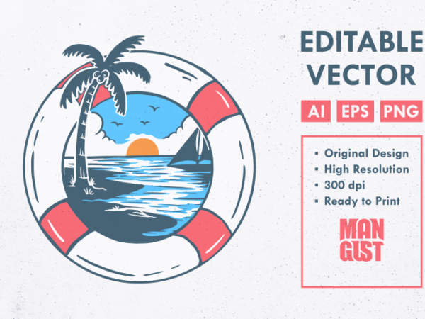 Enjoy summer holiday vector clipart