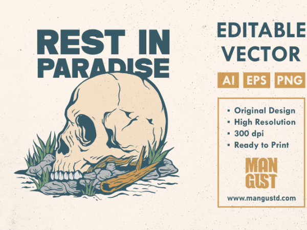 Rest in paradise t shirt design online