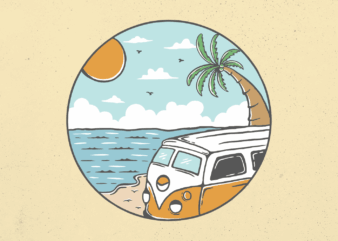 Summer Beach Van