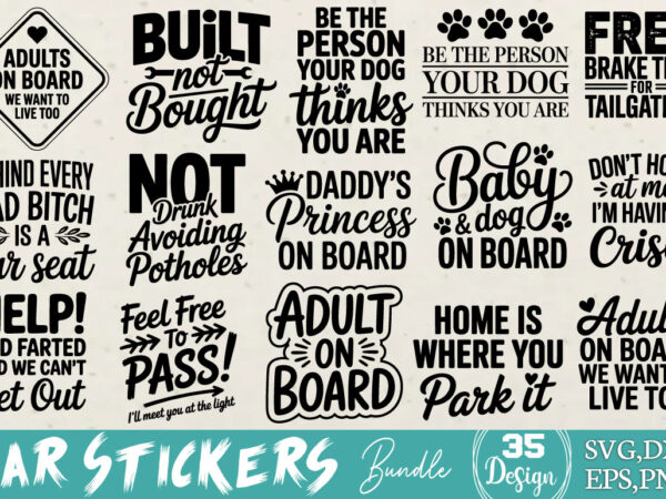 Car stickers t-shirt bundle car stickers svg bundle Car stickers t-shirt bundle car stickers svg bundle