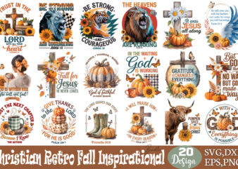Christian Retro Fall Inspirational T-shirt Sublimation Christian Retro Fall Inspirational Svg Sublimation