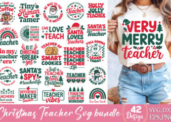Christmas Teacher SVG Bundle