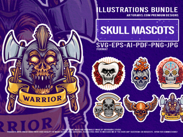 Unique skull set tooth sugar flaming warrior biker wings t shirt vector graphic Unique skull set tooth sugar flaming warrior biker wings t shirt vector graphic