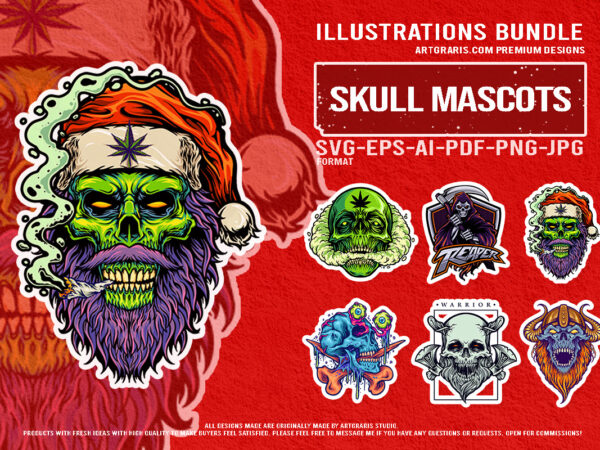 Zombie skull santa reaper alien warrior beard viking horror t shirt graphic design Zombie skull santa reaper alien warrior beard viking horror t shirt graphic design