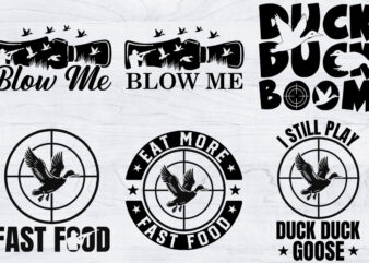 Funny Duck Hunting Shirt Bundle, Hunting Season SVG