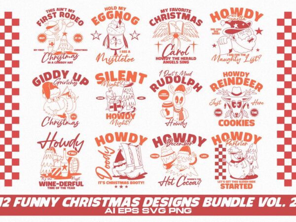 Funny christmas designs bundle vol. 2