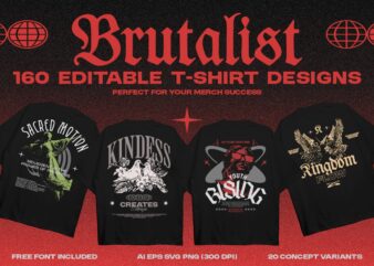 Brutalist Editable T-shirt Design Bundle, Urban streetwear graphics, Threshold texture graphic tees, Dark aesthetic design for merch