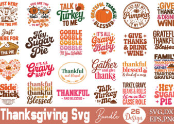 Thanksgiving T-shirt Bundle Thanksgiving SVG Bundle