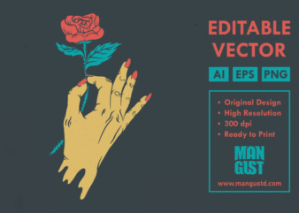 Hand and Rose