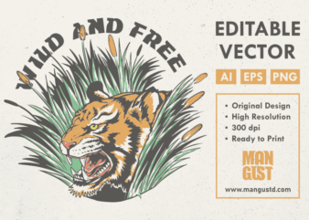 Wild and Free Tiger